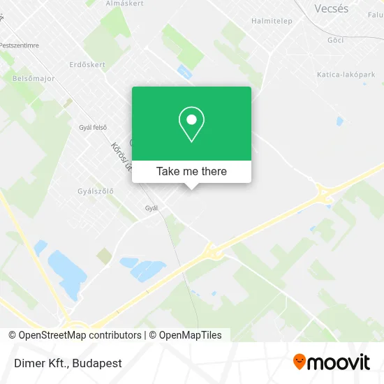 Dimer Kft. map