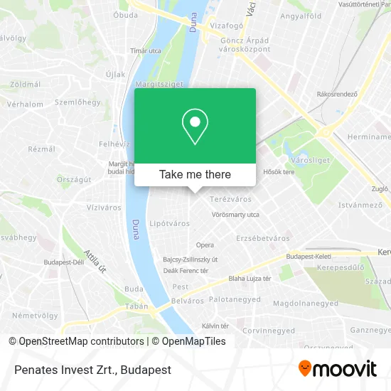 Penates Invest Zrt. map