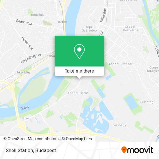 Shell Station map