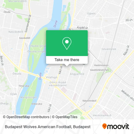 Budapest Wolves American Football map