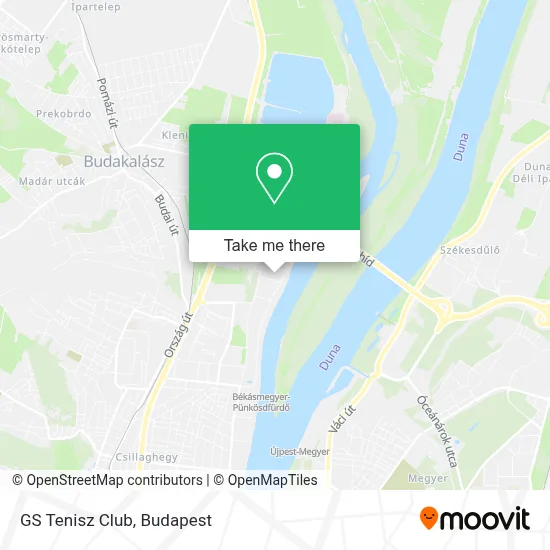 GS Tenisz Club map