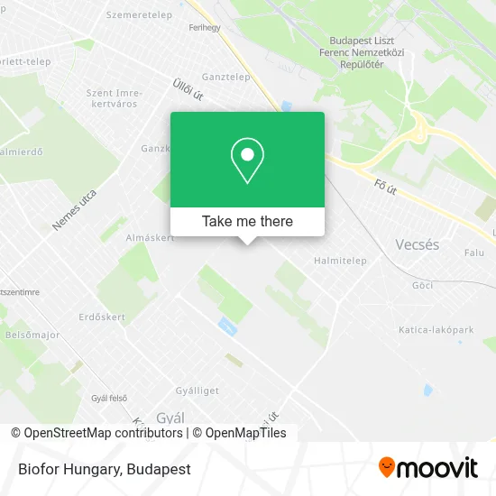 Biofor Hungary map