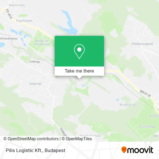 Pilis Logistic Kft. map