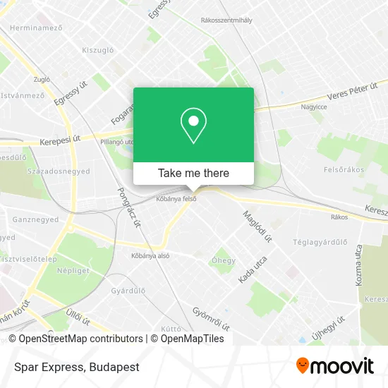 Spar Express map
