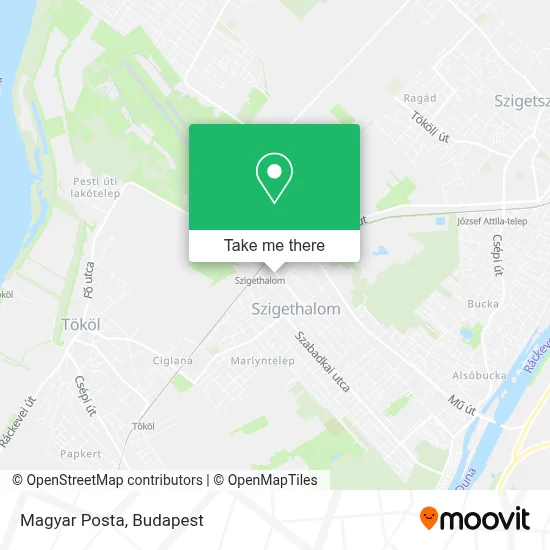 Magyar Posta map