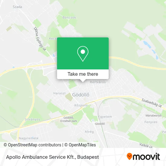 Apollo Ambulance Service Kft. map