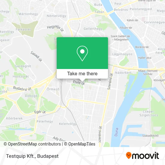 Testquip Kft. map