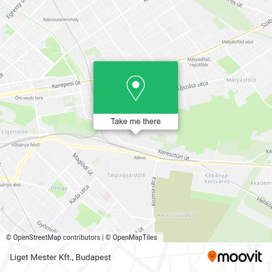 Liget Mester Kft. map