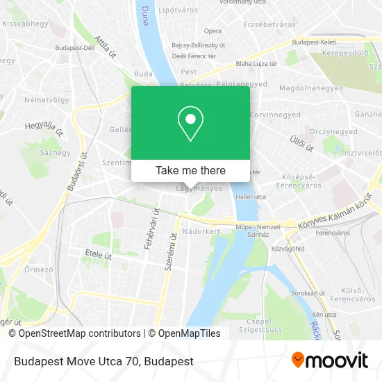 Budapest Move Utca 70 map