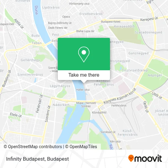 Infinity Budapest map