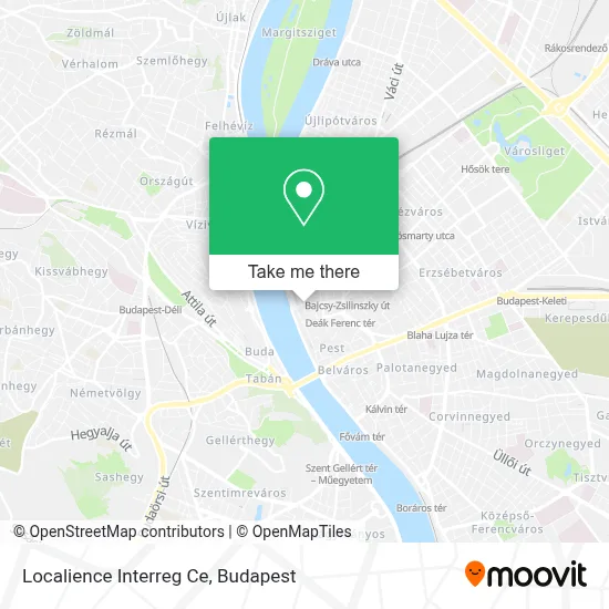 Localience Interreg Ce map