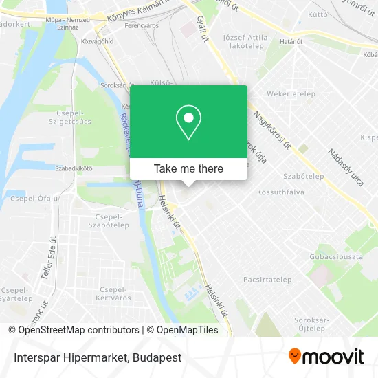 Interspar Hipermarket map