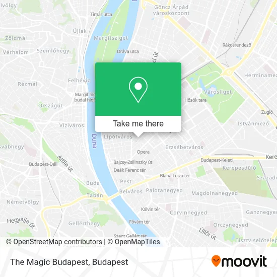The Magic Budapest map
