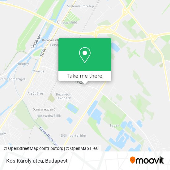 Kós Károly utca map