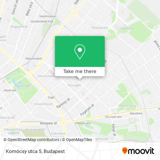 Komócsy utca 5 map