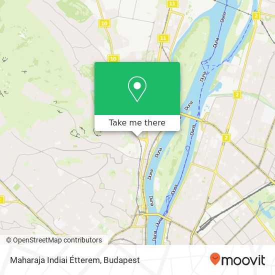 Maharaja Indiai Étterem map