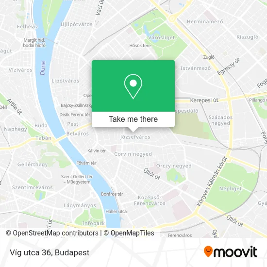 Víg utca 36 map