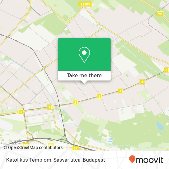 Katolikus Templom, Sasvár utca map