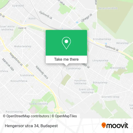 Hengersor utca 34 map