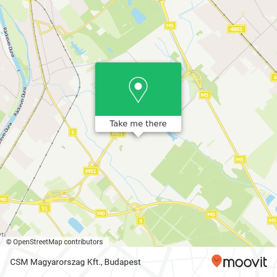 CSM Magyarorszag Kft. map