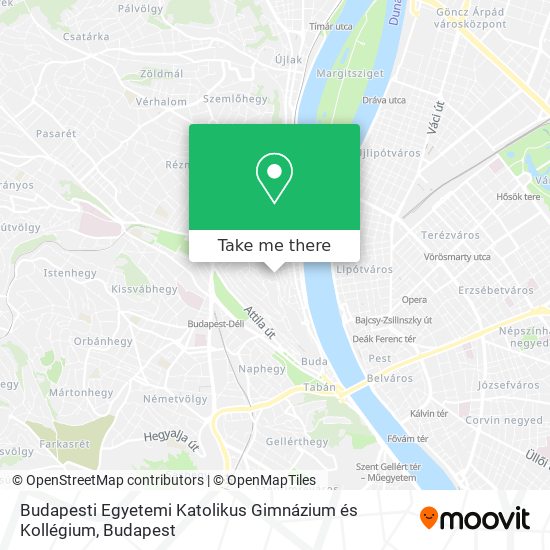 Budapesti Egyetemi Katolikus Gimnázium és Kollégium map