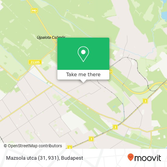 Mazsola utca (31, 931) map