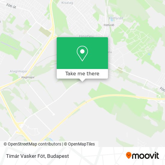 Tímár Vasker Fót map