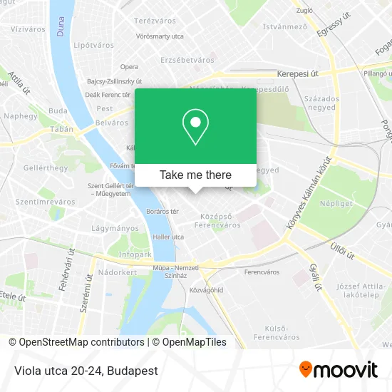 Viola utca 20-24 map