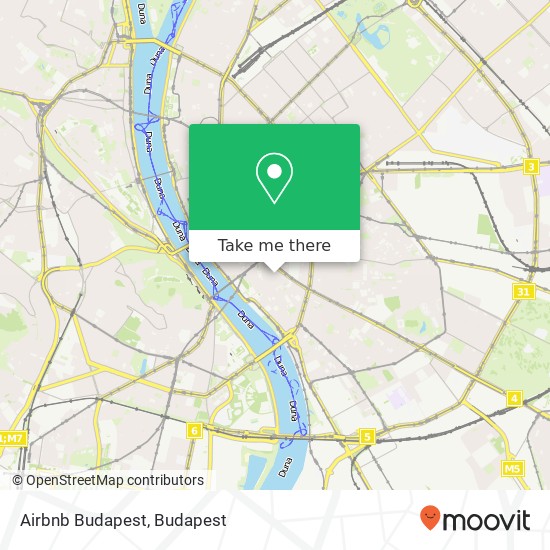 Airbnb Budapest map