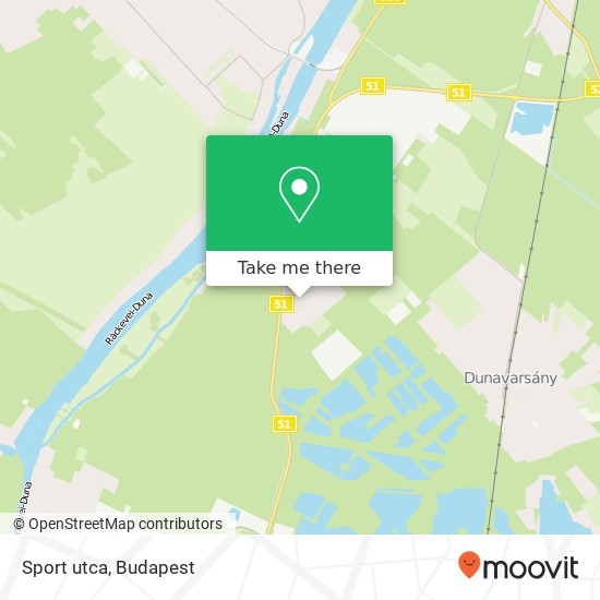 Sport utca map