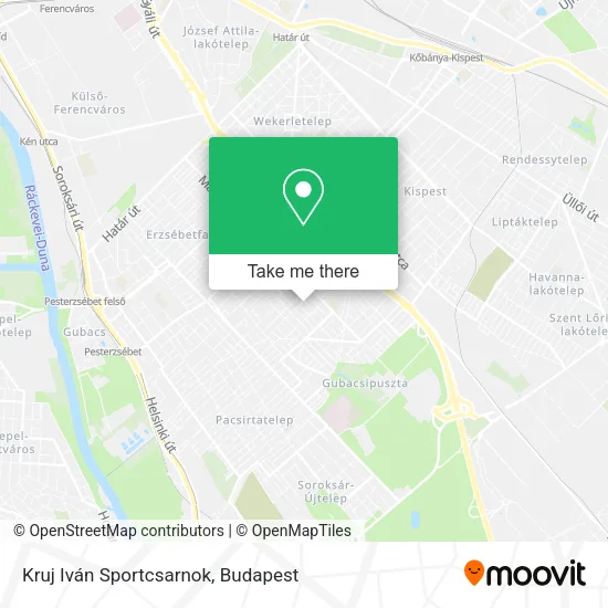 Kruj Iván Sportcsarnok map