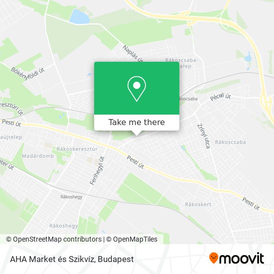 AHA Market és Szikvíz map