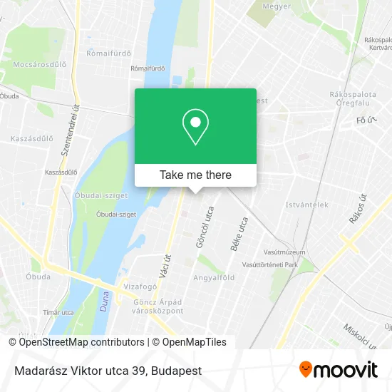Madarász Viktor utca 39 map