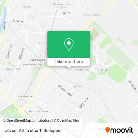 József Attila utca 1 map