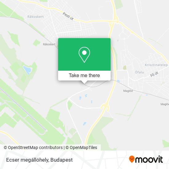 Ecser megállóhely map