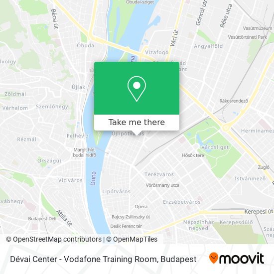 Dévai Center - Vodafone Training Room map