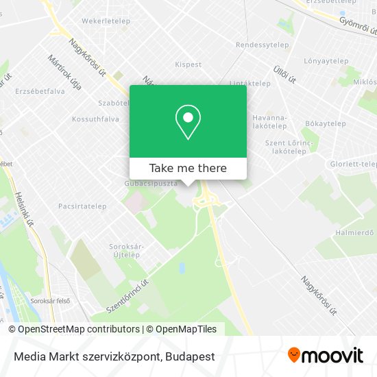Media Markt szervizközpont map