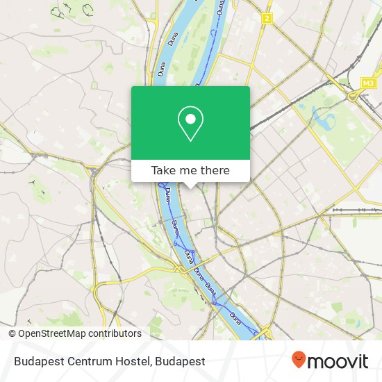Budapest Centrum Hostel map