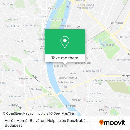 Vörös Homár Belvárosi Halpiac ès Gasztrobár map