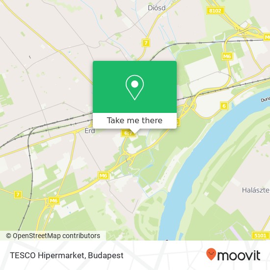 TESCO Hipermarket map