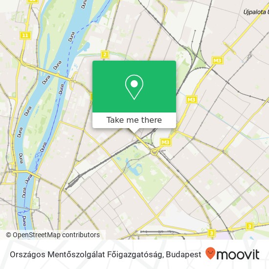 Országos Mentőszolgálat Főigazgatóság map