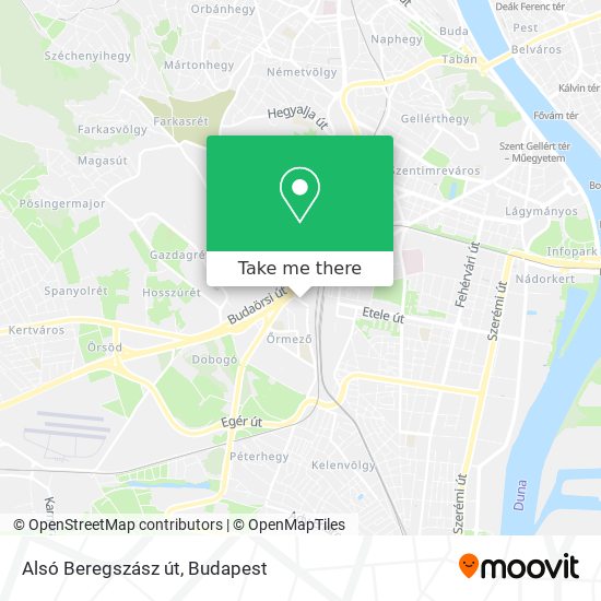 Alsó Beregszász út map