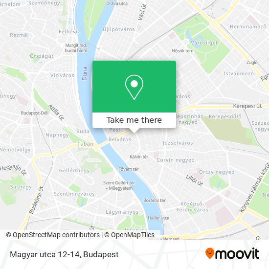 Magyar utca 12-14 map