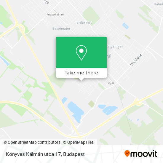 Könyves Kálmán utca 17 map