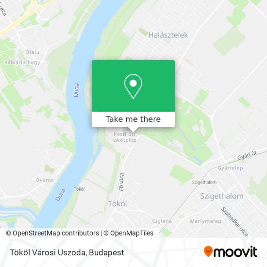 Tököl Városi Uszoda map