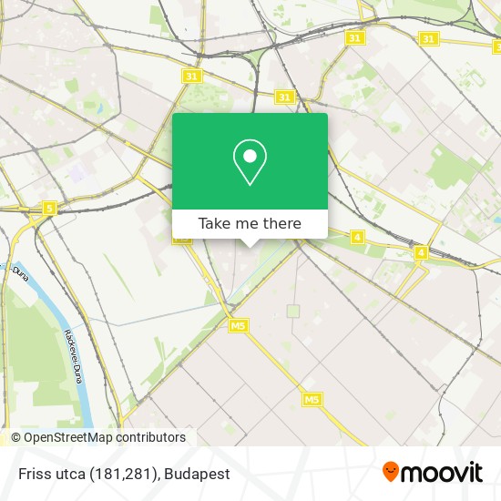 Friss utca (181,281) map
