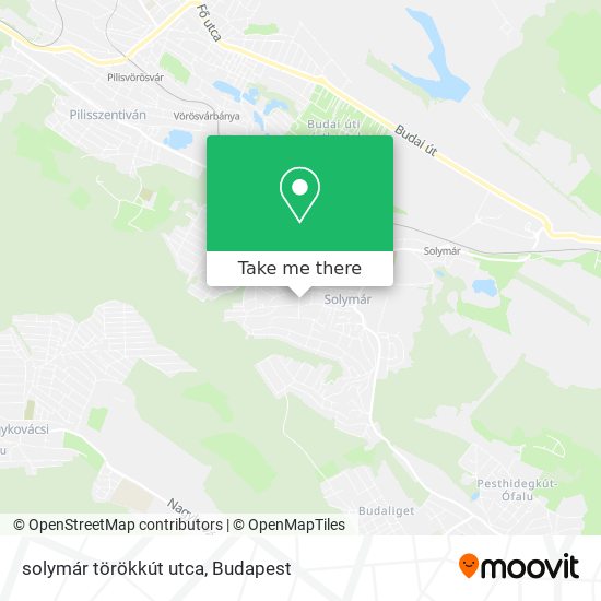 solymár törökkút utca map