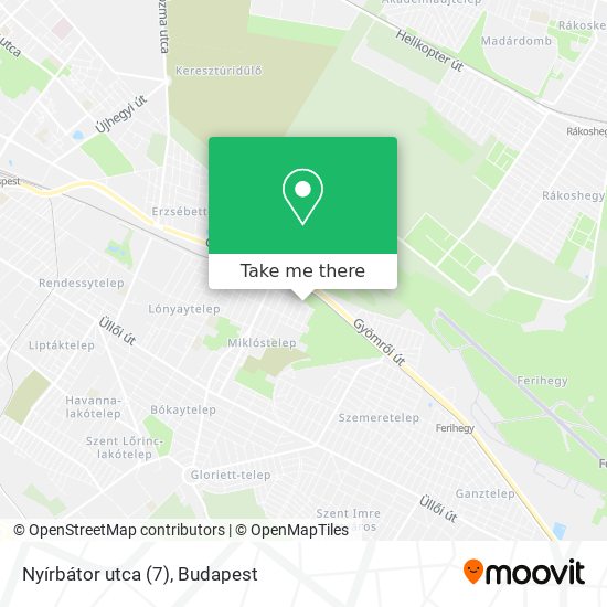 Nyírbátor utca (7) map
