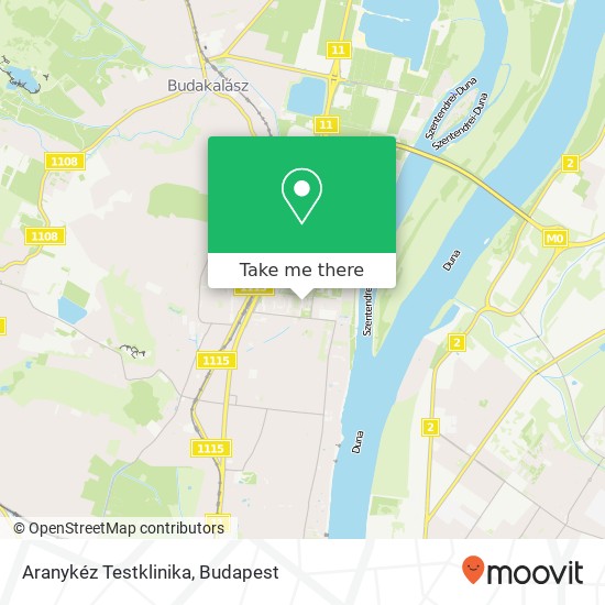 Aranykéz Testklinika map