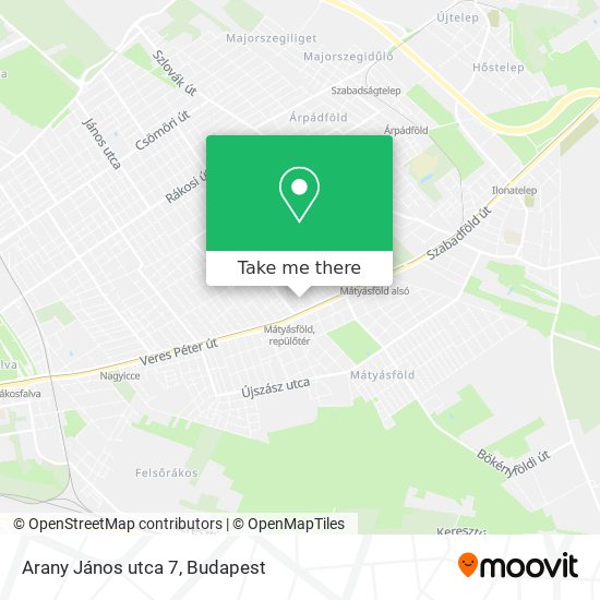 Arany János utca 7 map